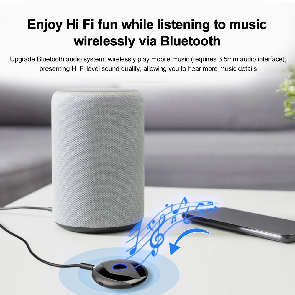 AUX Bluetooth audio receiver transmitter 2 - in - 1 BT5.4 car Bluetooth audio connector Bluetooth adapter - GoTypical