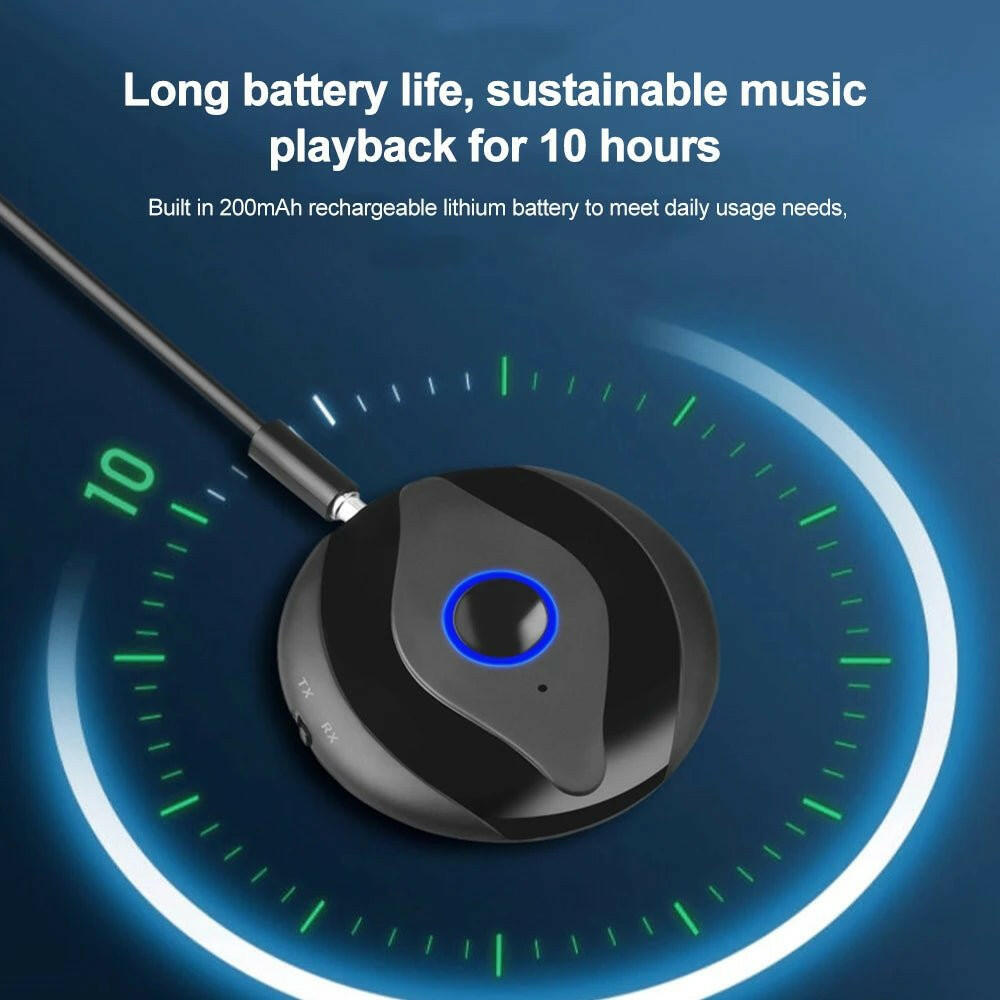 . Bluetooth Audio Transmitter Receiver – 2-in-1 AUX Adapter BT5.4 - GoTypical