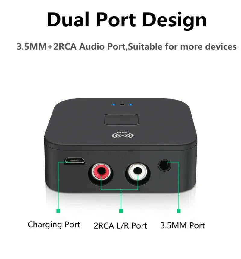 . Bluetooth Receiver 5.0 – Black ABS Car Music Adapter - GoTypical