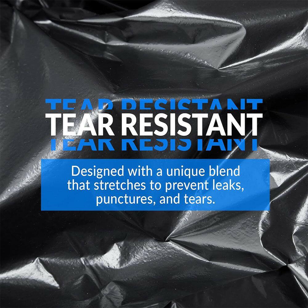 Boxed Disposable Garbage Bag 70 Pieces Puncture Tear Resistant Trash Bags, 39 Gallon Capacity, Multipurpose Cleaning Supplies For Industrial, Garden, Home, And Commercial Use - Durable, Leak - Proof - GoTypical