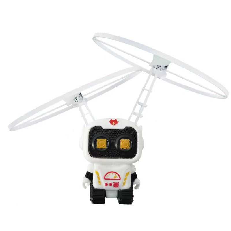 Creative Mini Astronaut Drone Cartoon Spaceman Flying Robot Toys with USB Charging Hand Control Helicopter Kids Gift.