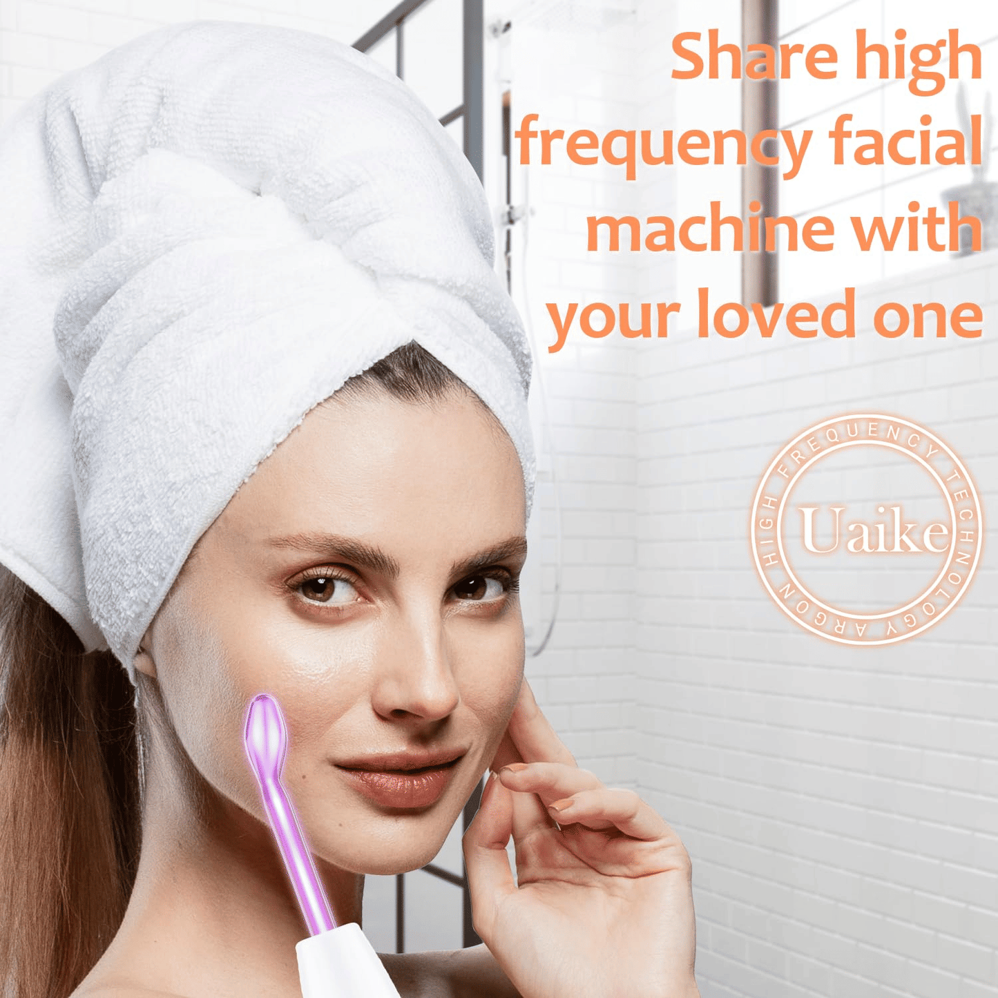 4-in-1 High Frequency Facial Wand for Skin Rejuvenation – Portable Anti-Aging Beauty Device for Wrinkle Reduction, Firming, Dark Circle & Acne Care.