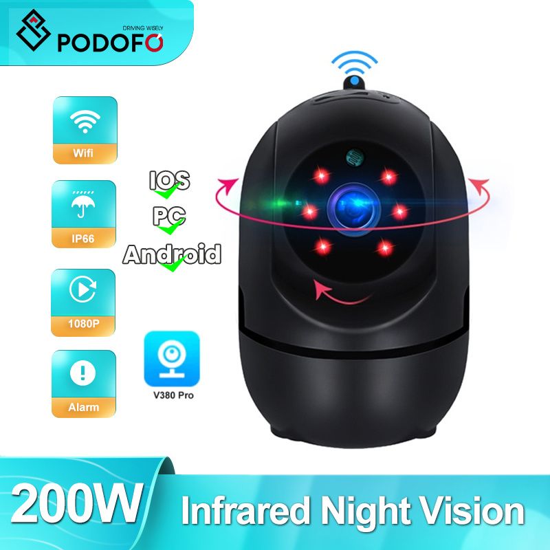NEW HD 1080P WiFi Smart Net Night Vision Camera 350° Wireless WiFi IP Camera Surveillance CCTV Camera Baby Monitor Home Security Camera Motion Detection Two-way Audio Camera Without TF/SD Card.