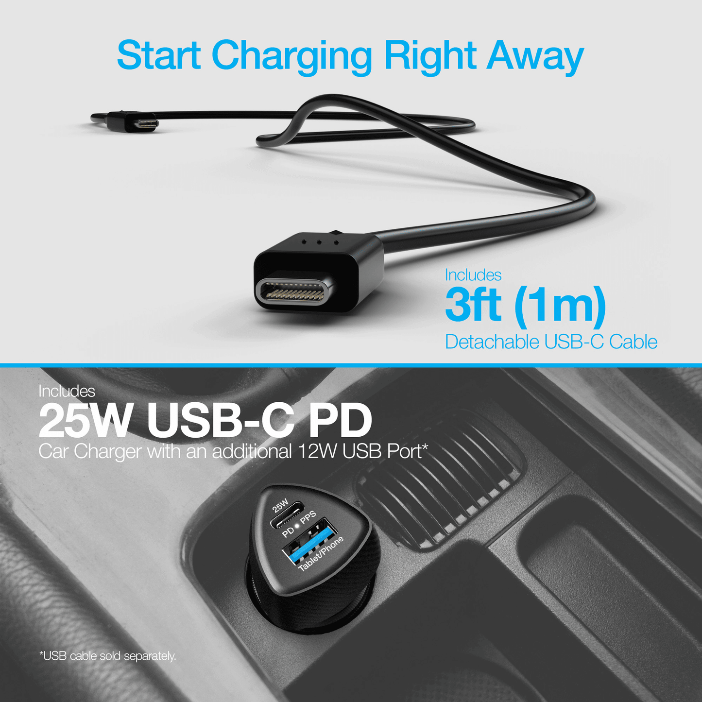 Naztech MagLock CAR 15W Magnetic Wireless Fast Charging Vent Mount with Qi2.