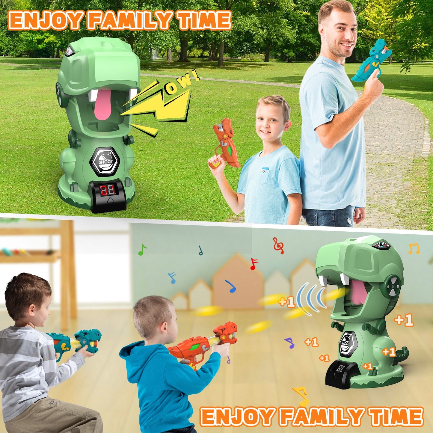 Count 2 times for the mechanical dragon punch and the dinosaur gun + 20 balls - GoTypical