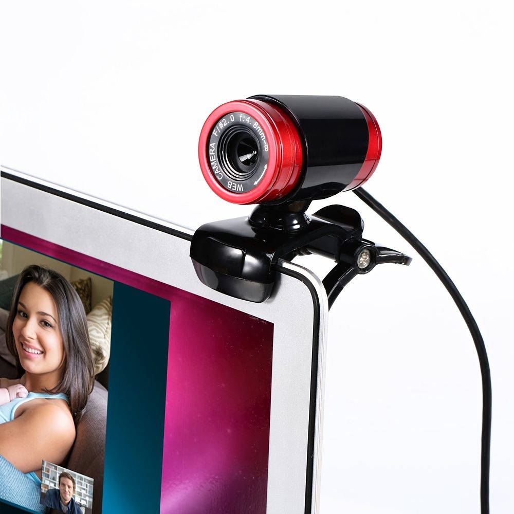 High-definition Computer Wired Camera 480P ; Built-in Microphone USB; Plug And Play ; Driver-free ; Video Call ; Chat.