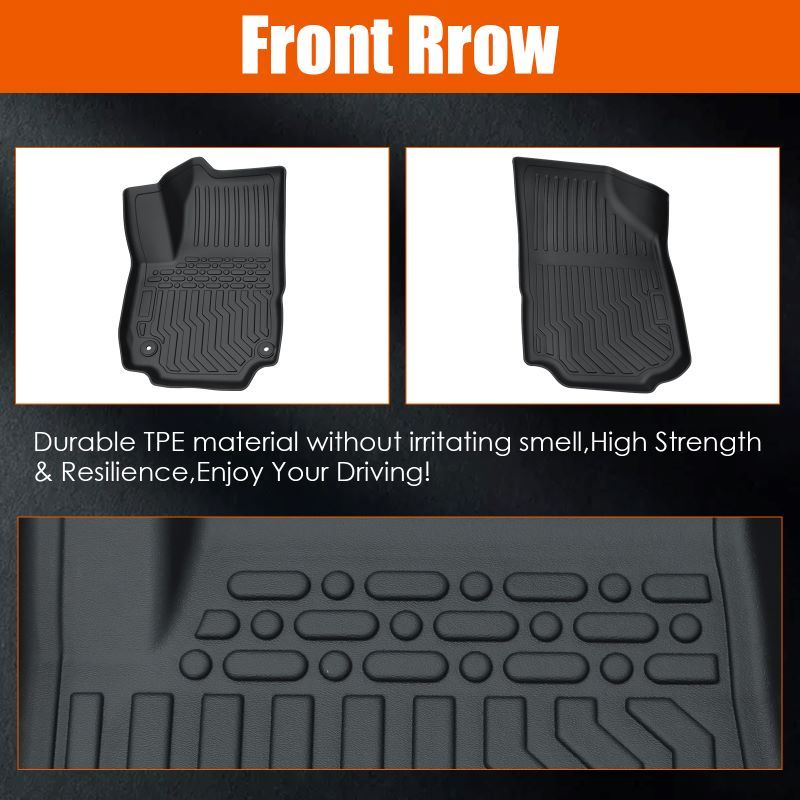 Car Floor Mats For 18-22 Chevrolet Equinox & 18-23 GMC Terrain / Terrain Denali.