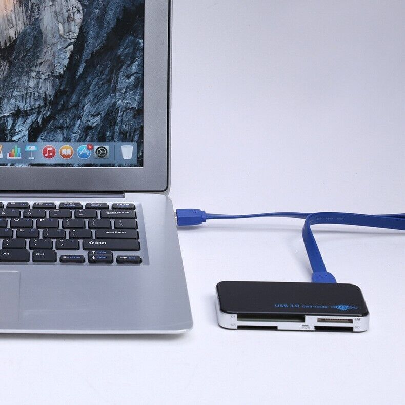 USB 3.0 Memory Card Reader Adapter 5GBPS Fit For CF/TF/SD/Micro SD/XD/M2/MS Card.