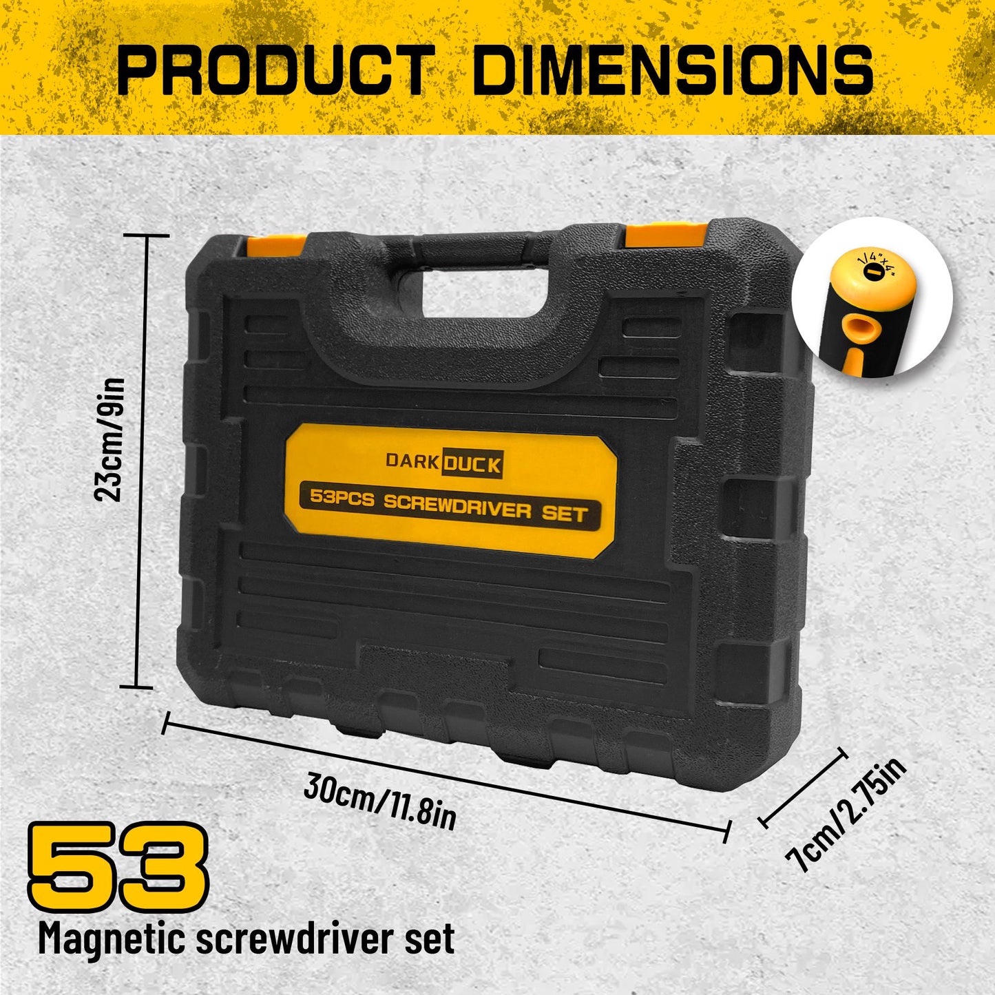 53-PC Magnetic Screwdriver Set with Spudger & Magnetizer - Precision Screwdriver Set,Cr-V Steel Tools for Electronics, Furniture, Cars - All-in-One Repair Kit in Durable Case..