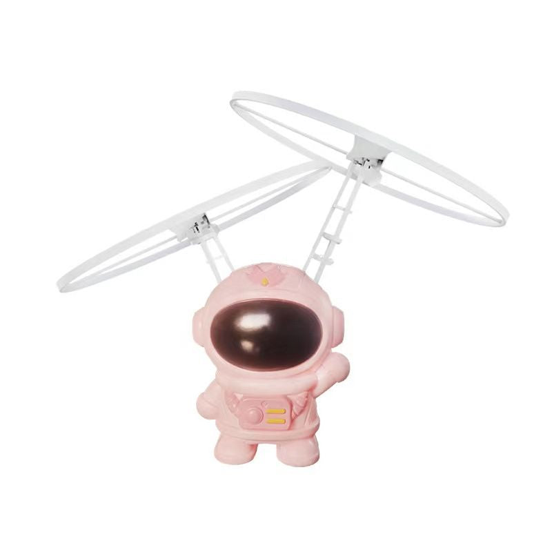 Creative Mini Astronaut Drone Cartoon Spaceman Flying Robot Toys with USB Charging Hand Control Helicopter Kids Gift.