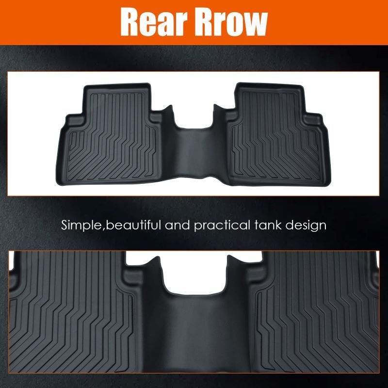 TPE Rubber Car Floor Mats for 2008-2012 Honda Accord.