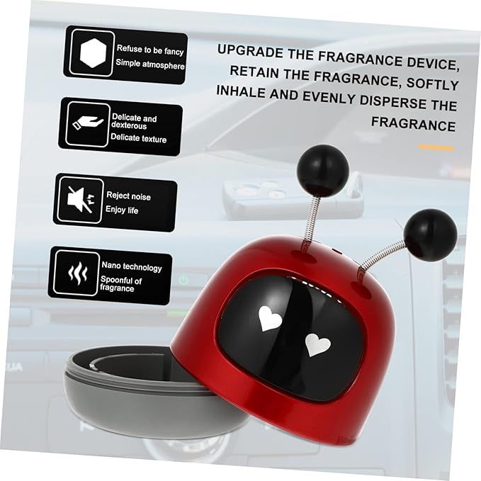 1 Set Car Robot Air Adorable Car Decoration Creative Aroma Diffuser Compact Design for Relief Enhances Atmosphere for Auto Decor.