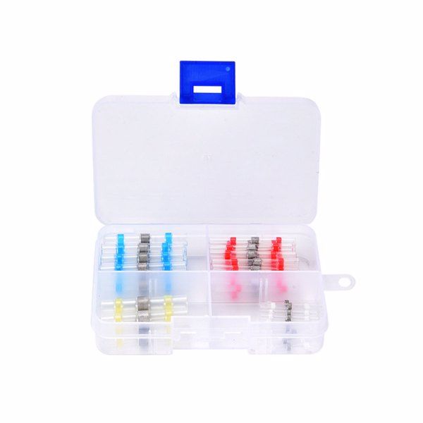 300pcs Solder Seal Wire Connectors, Waterproof Insulated Electrical Heat Shrink Butt Connectors Wire Terminals for Electronics, Aircraft, Boat, Truck.