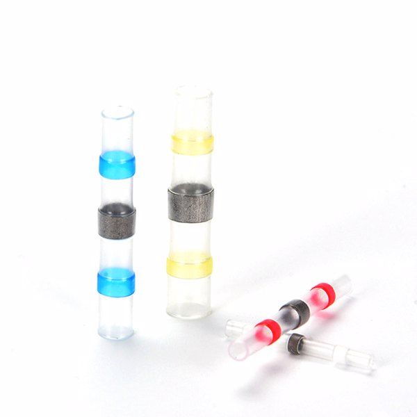 300pcs Solder Seal Wire Connectors, Waterproof Insulated Electrical Heat Shrink Butt Connectors Wire Terminals for Electronics, Aircraft, Boat, Truck.