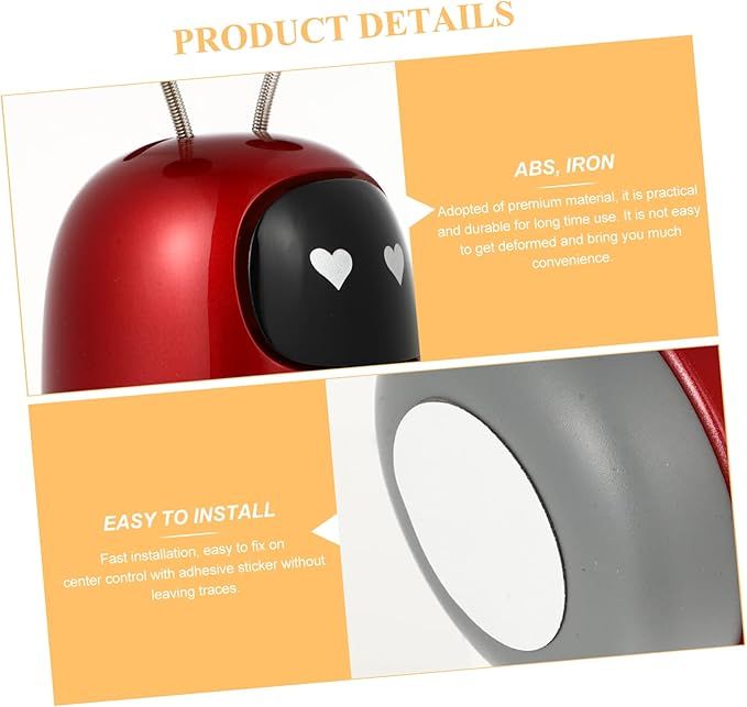 1 Set Car Robot Air Adorable Car Decoration Creative Aroma Diffuser Compact Design for Relief Enhances Atmosphere for Auto Decor.