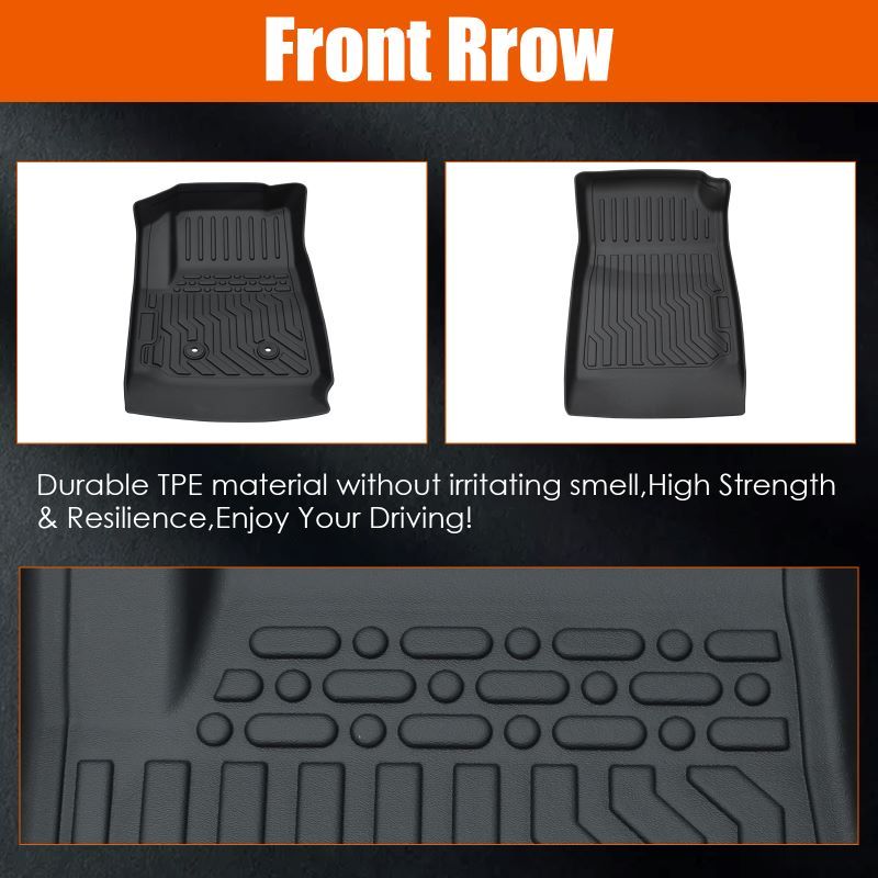 Car Floor Mats For 15-22 GMC Canyon Colorado Crew Cab No Fit Extended Cab.