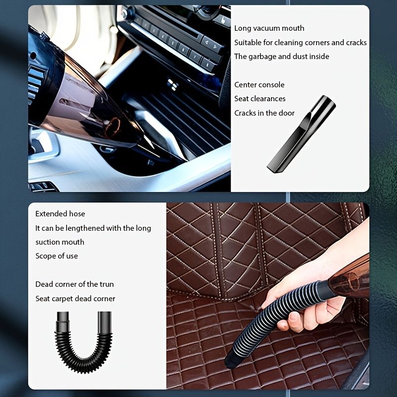 Car Vacuum Cleaner Wireless High Power Dry And Wet Dual-purpose Mini Car Vacuum Cleaner Wireless Car Vacuum Cleaner.