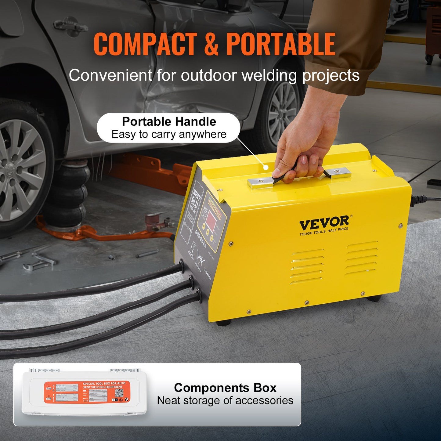 VEVOR Spot Welder Dent Puller 300W Stud Welder Dent Repair for Aluminum Car Body.