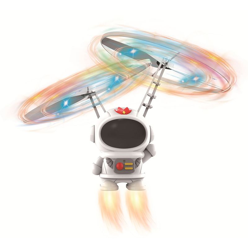 Creative Mini Astronaut Drone Cartoon Spaceman Flying Robot Toys with USB Charging Hand Control Helicopter Kids Gift.
