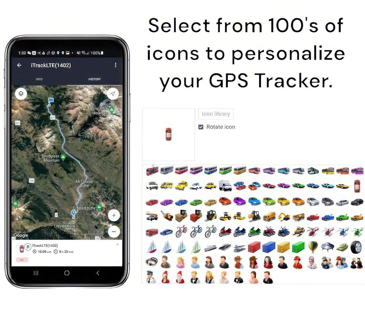 GPS Tracking Device for Cars with Waterproof Case + Magnetic Mount.