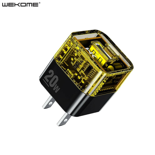 . Dual Port Transparent Wall Charger – PD20W Fast Charging USB QC3.0 - GoTypical