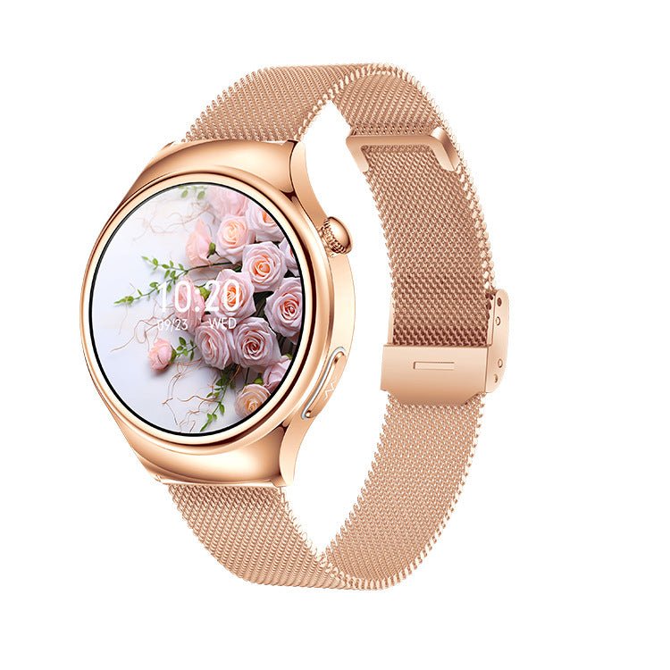 et390 smart watch women's ECG electrocardiogram blood oxygen blood sugar uric acid body fat call SOS heart rate - GoTypical