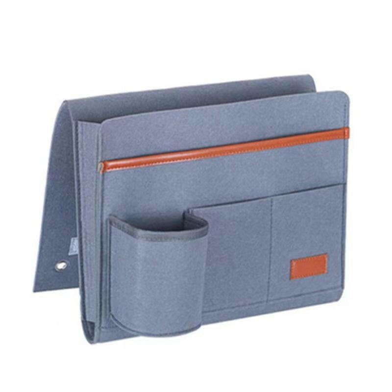 Felt Bedside Organizer – Multi-Pocket Hanging Caddy for Bed & Couch - GoTypical