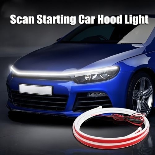 (FST - KH - 515)Upgrade Your Vehicle with a Universal 12V, 10W Start - Scan Car LED Hood Light White 70In Dynamic Daytime Running Light! - GoTypical