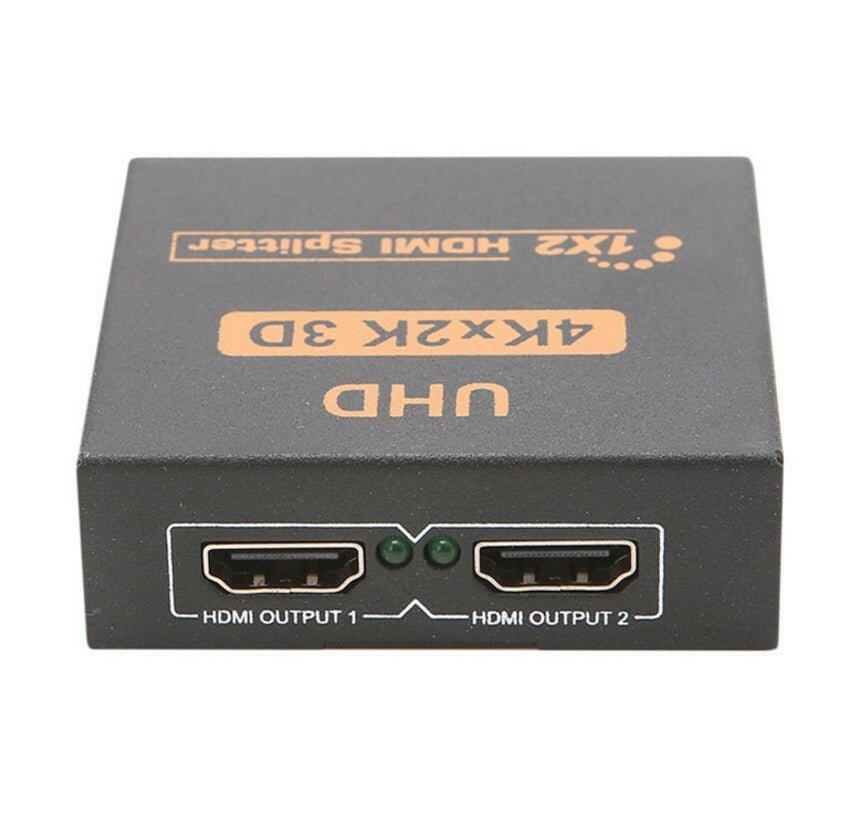 . HDMI Distributor 1x2 Splitter – 4K 2K Dual Display HDMI Hub - GoTypical