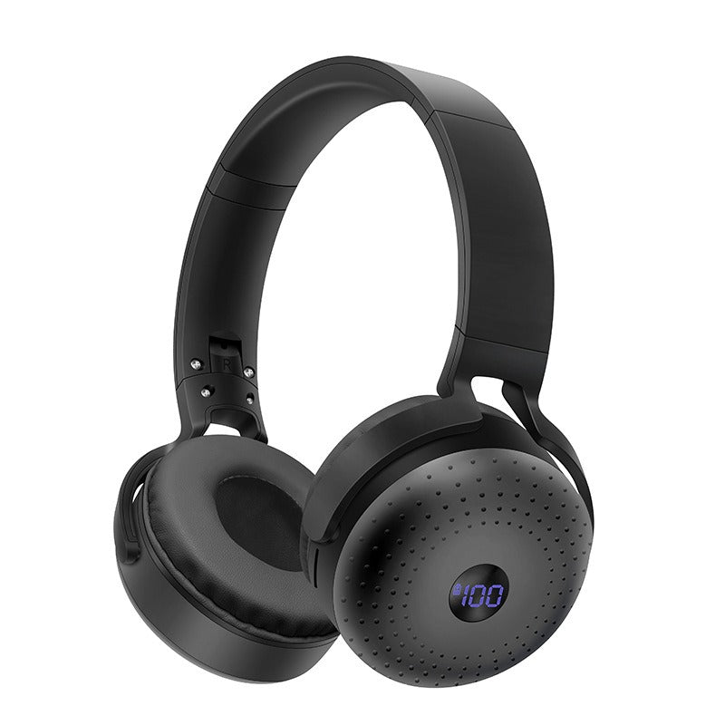 Head mounted Bluetooth earphones with Type - C interface foldable SIM card portable power bank wireless headset - GoTypical