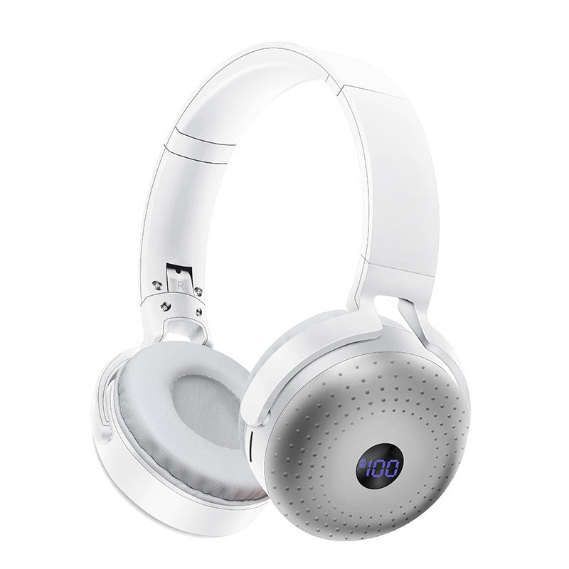 Head mounted Bluetooth earphones with Type - C interface foldable SIM card portable power bank wireless headset - GoTypical