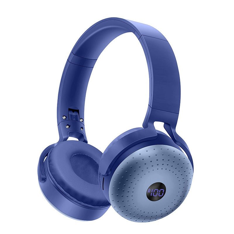 Head mounted Bluetooth earphones with Type - C interface foldable SIM card portable power bank wireless headset - GoTypical