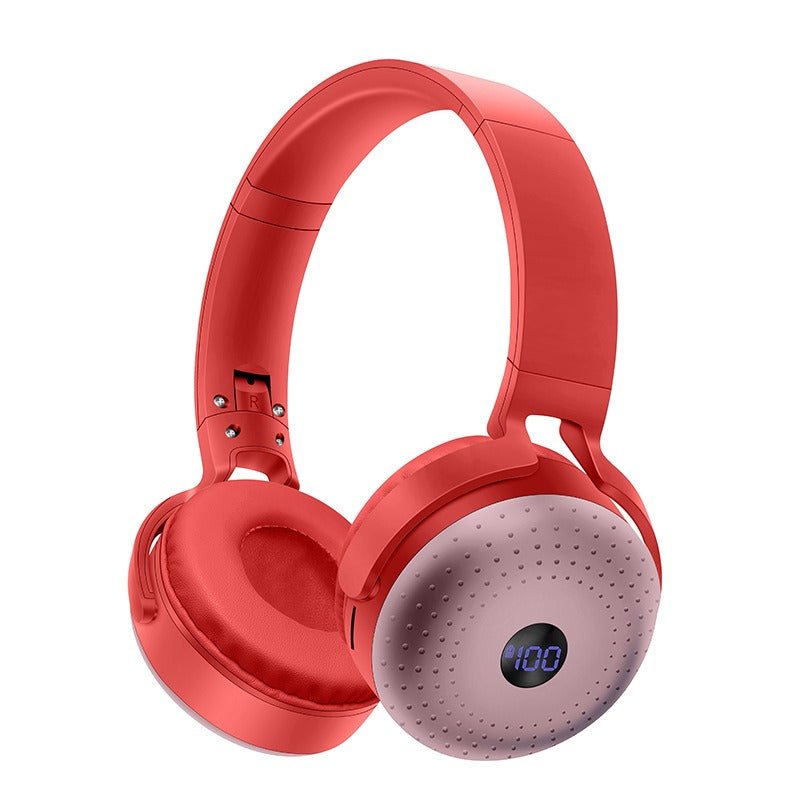 Head mounted Bluetooth earphones with Type - C interface foldable SIM card portable power bank wireless headset - GoTypical