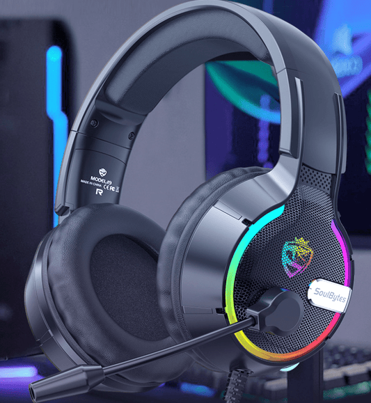 Gaming Headset Soulbytes S19 Wired RGB | . Computer Headphones - GoTypical