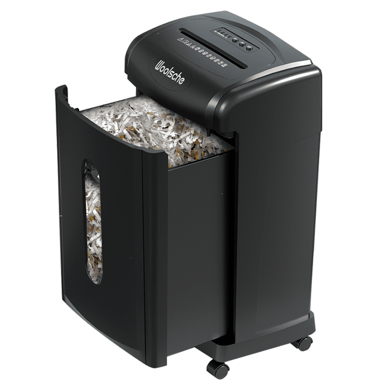 Large Capacity Heavy Duty Document Shredder 19 - Sheet Cross - Cut Paper/Credit Card Shredder with 7.93 Gallon Pullout Wastebasket & 4 Castor - GoTypical