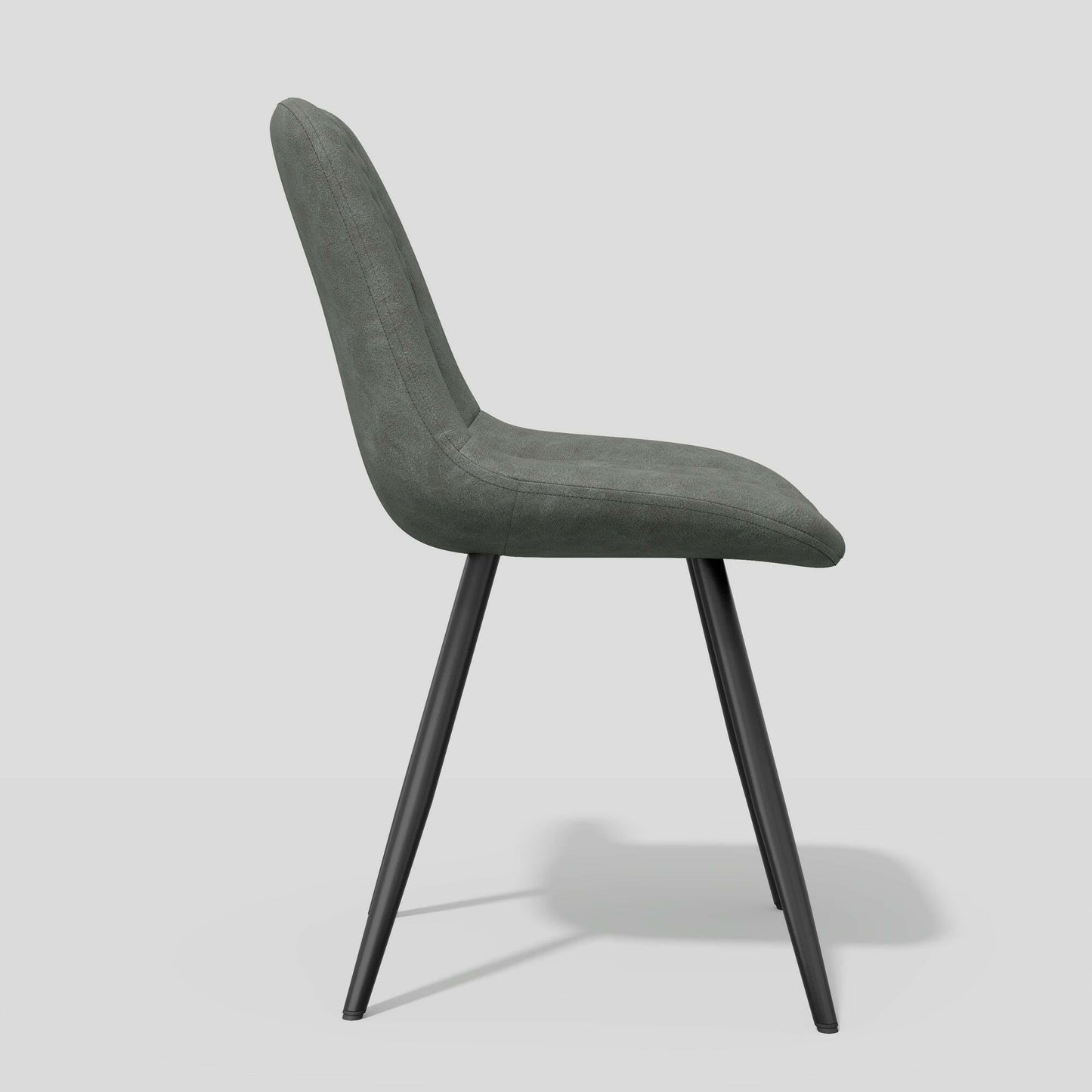 Modern Bar Stools Set of 2 - PU Leather Dining Chairs - GoTypical