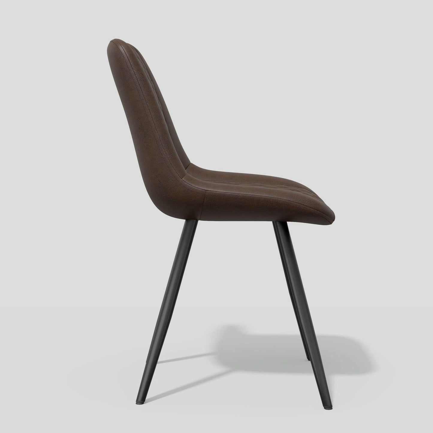 Modern Bar Stools Set of 2 - PU Leather Dining Chairs - GoTypical