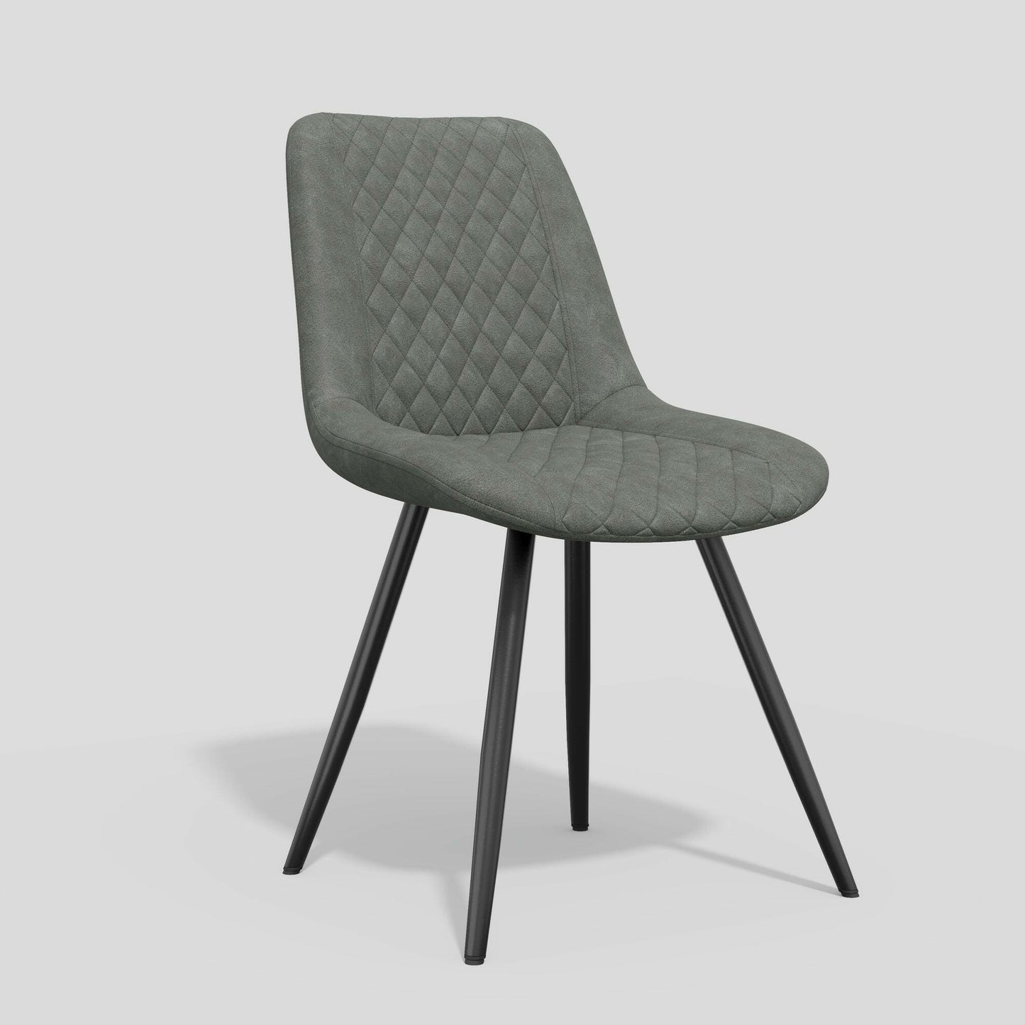 Modern Bar Stools Set of 2 - PU Leather Dining Chairs - GoTypical