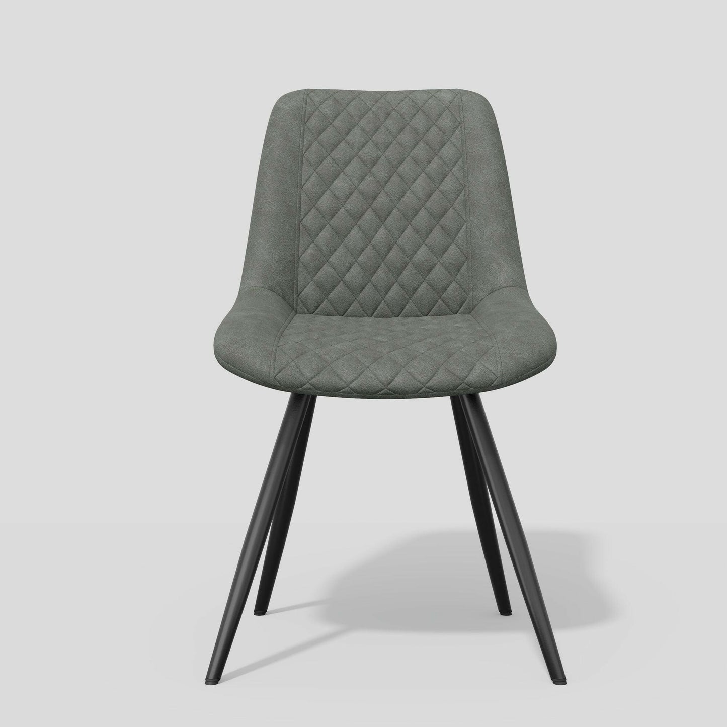 Modern Bar Stools Set of 2 - PU Leather Dining Chairs - GoTypical