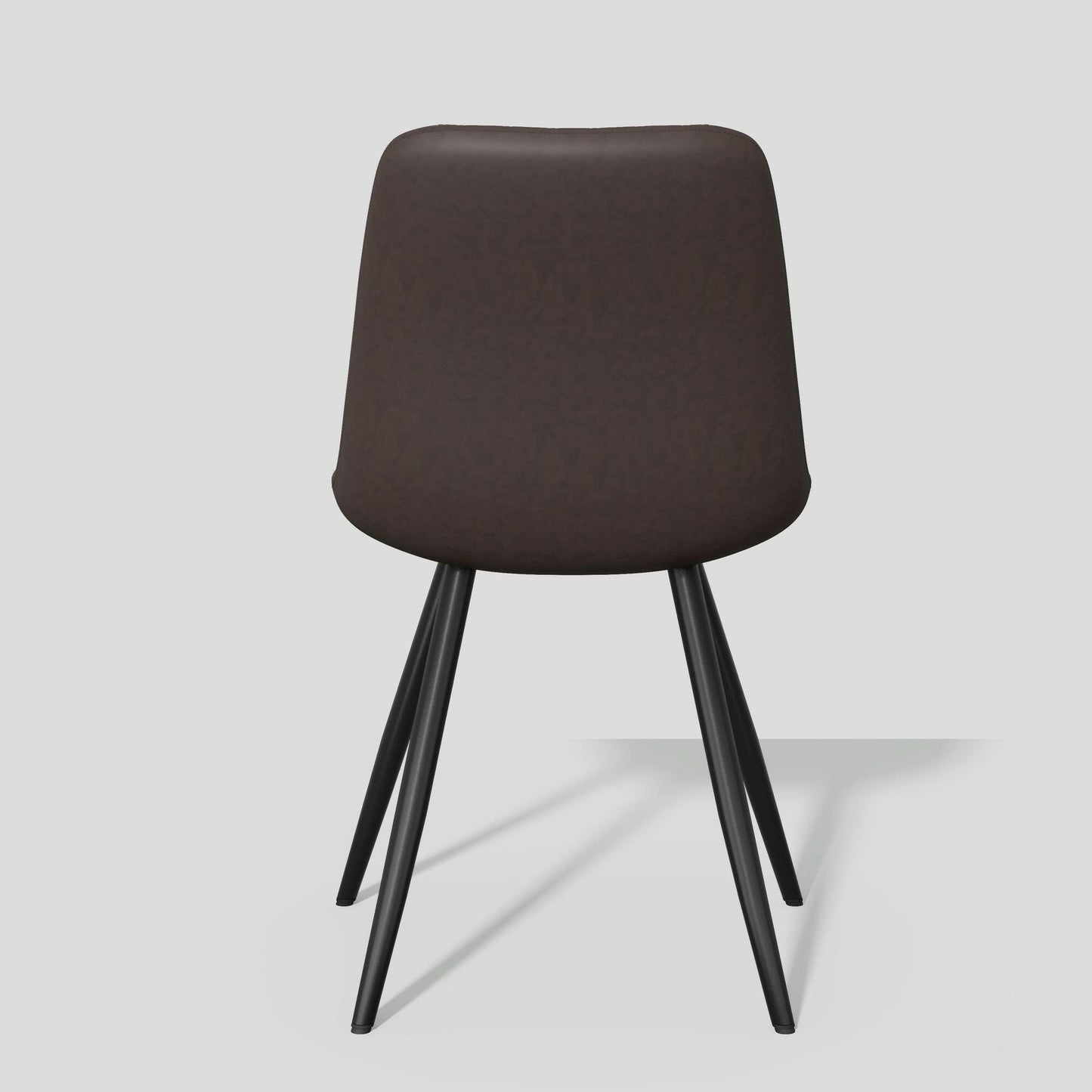 Modern Bar Stools Set of 2 - PU Leather Dining Chairs - GoTypical