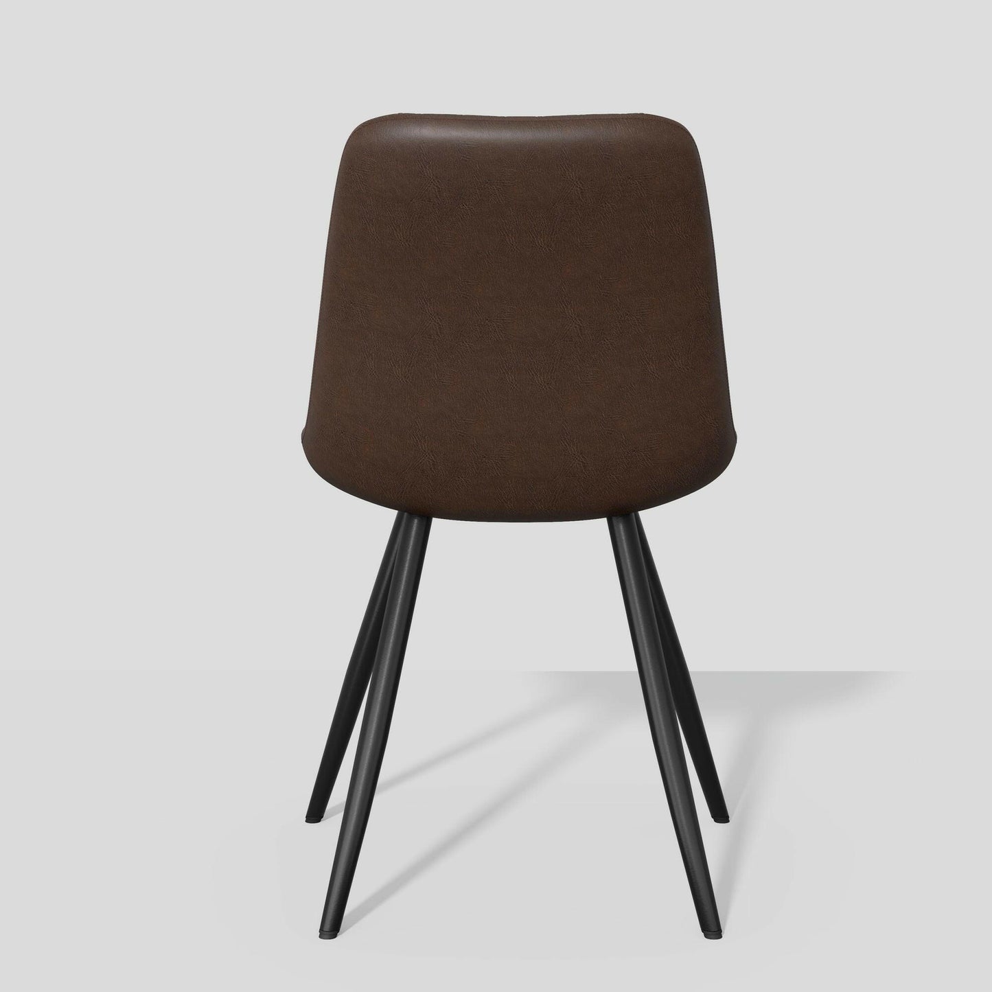 Modern Bar Stools Set of 2 - PU Leather Dining Chairs - GoTypical