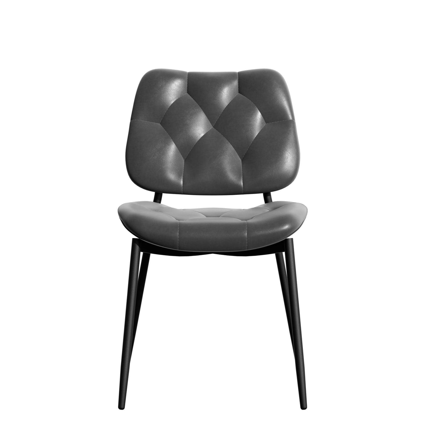 Modern Faux Leather Dining Chair - Ergonomic Design - GoTypical