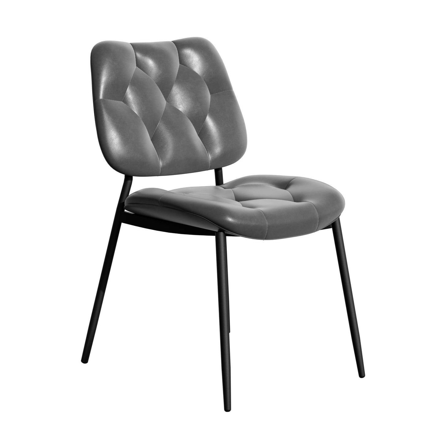 Modern Faux Leather Dining Chair - Ergonomic Design - GoTypical