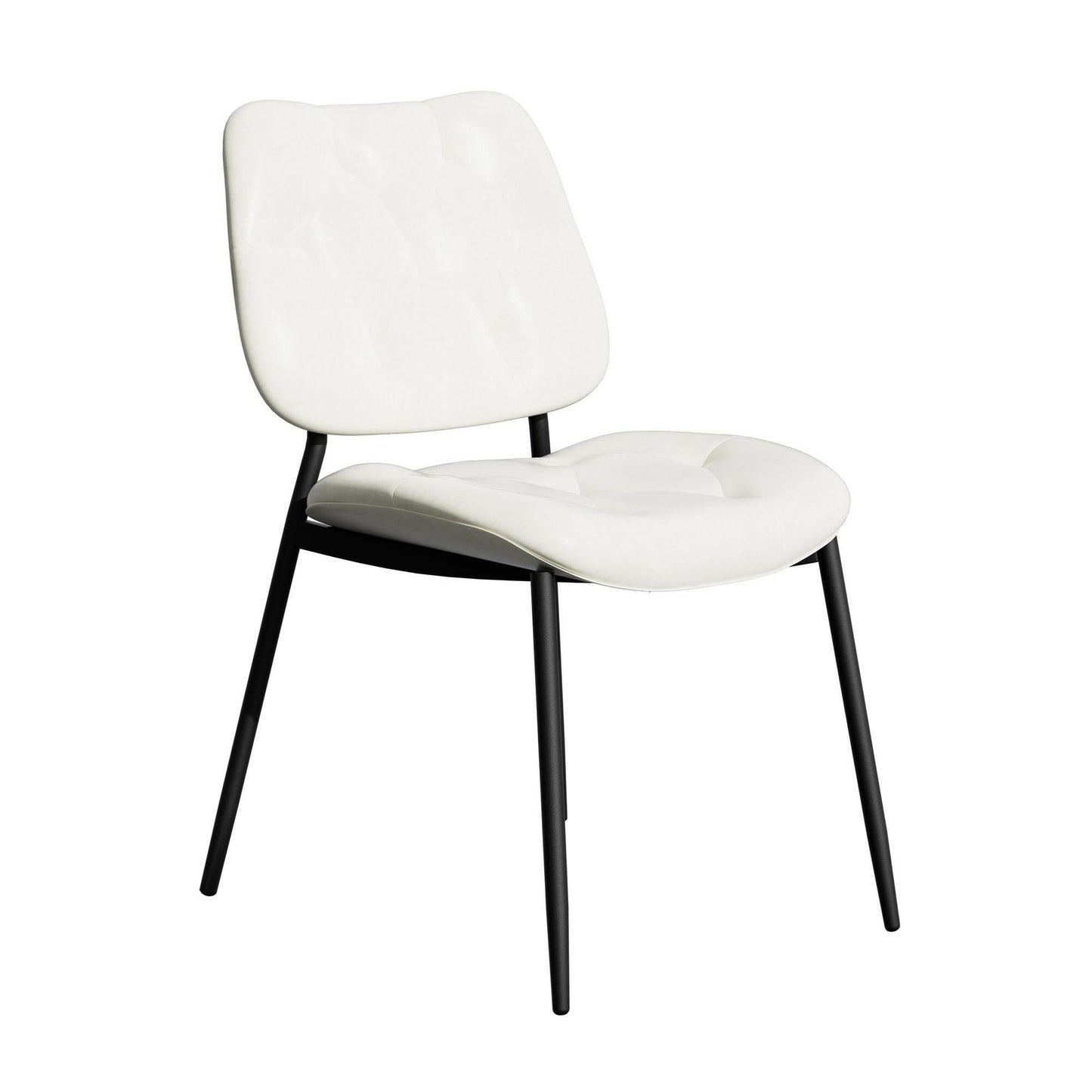 Modern Faux Leather Dining Chair - Ergonomic Design - GoTypical