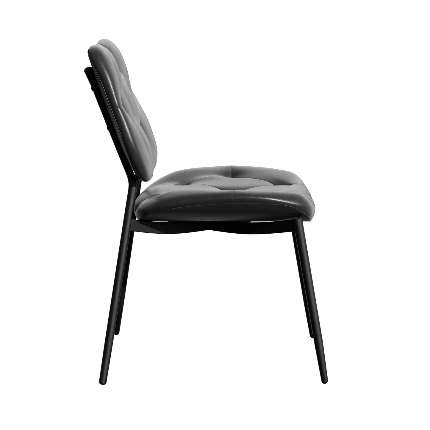 Modern Faux Leather Dining Chair - Ergonomic Design - GoTypical