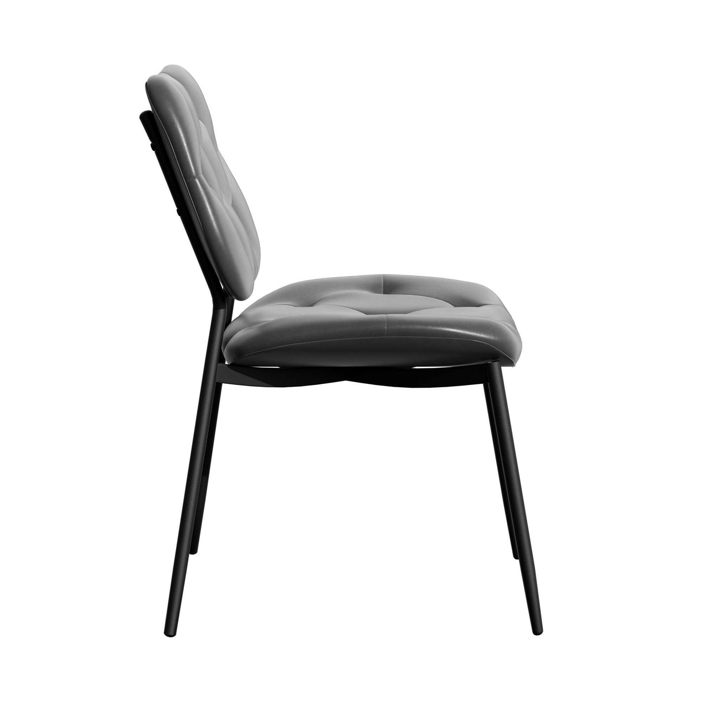 Modern Faux Leather Dining Chair - Ergonomic Design - GoTypical