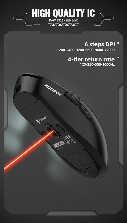 . Bluetooth Wireless Lightweight Gaming Mouse – USB Laptop Mouse - GoTypical