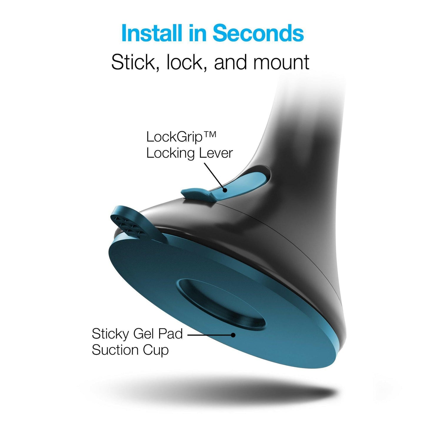 Naztech MagBuddy Elite Magnetic Windshield Mount – Carbon Fiber Finish - GoTypical