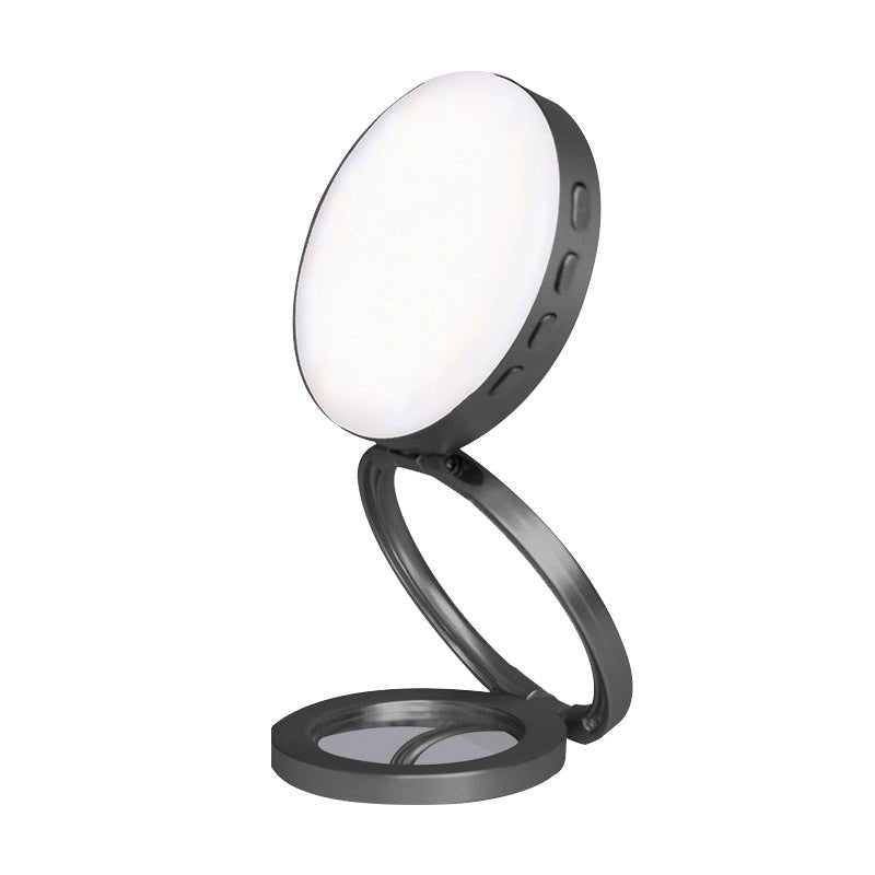 New YSH - 126 LED Magnetic Phone Fill Light Photography Lamp Desktop Video Conference Live Pocket Light Mirror - GoTypical