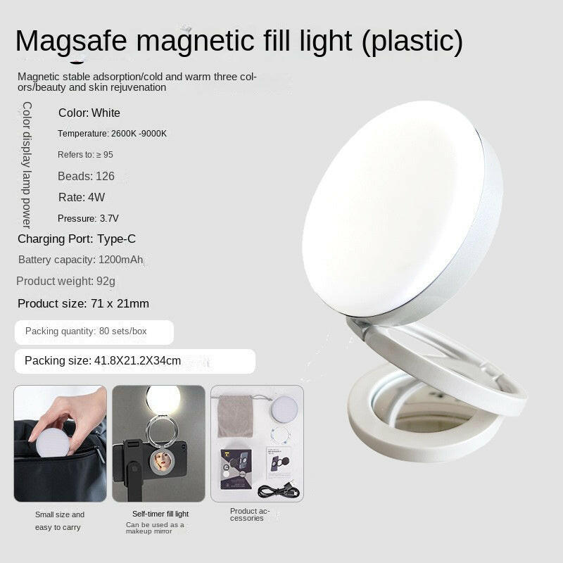 . LED Magnetic Fill Light YSH126 – 126 LEDs, Three Color Temperatures - GoTypical